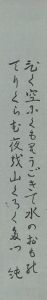 「石原純 自筆短冊」