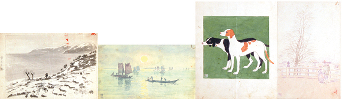 橋本邦助「自筆挿絵画稿」