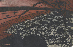 小野忠重「天草の港」