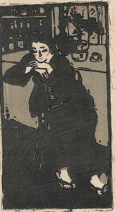 太田三郎「カフェの女」