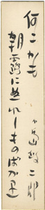 「小島政二郎 自筆短冊」