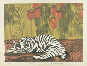 Cat and Dried Persimmon