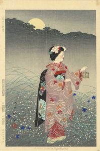 磯田又一朗「東山の秋月」