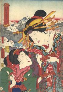 豊国三代 広景「東都冨士三十六景　浅草寺」