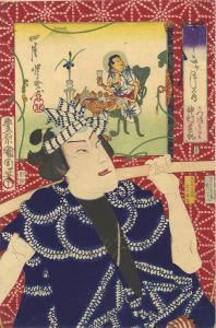 見立十二ヶ月の内　四月　かつおう里　中村芝翫