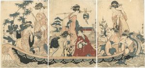 Utamaro / Boating (tentative title) [風流船上遊覧之図（仮題）]