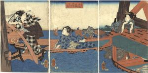 国芳「四季遊観　夏　橋間のすずみ」