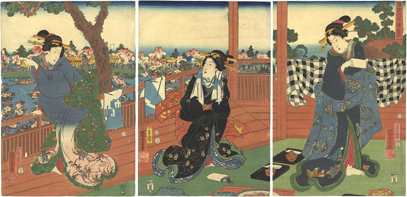 国芳「隅田川遠景」