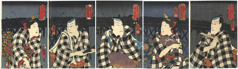 国芳「當盛夏の冨士びたい」
