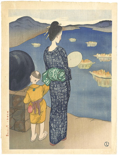 Takehisa Yumeji “Six Views of Nagasaki / Toro-nagashi”