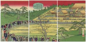 大嘗会御宮参拝群集之図