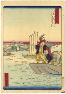 一景「東京名所四十八景　御厩河岸あすまばし」