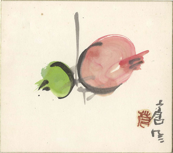 勅使河原蒼風「自筆色紙」
