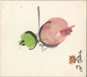 勅使河原蒼風「自筆色紙」
