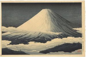 高橋松亭（弘明）「四季之冨士 大室付近」
