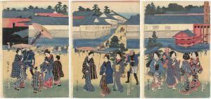 広重初代「東都名所　霞ヶ関の図」