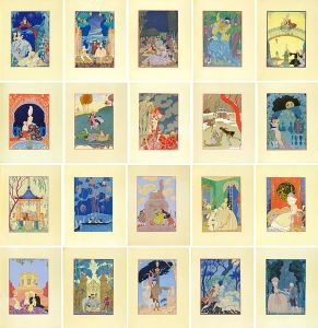 ジョルジュ・バルビエ画／Paul Verlaine 詩 / Fetes Galantes