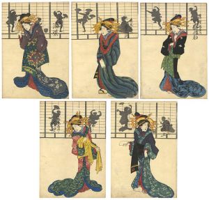 作者不詳「影絵美人」