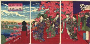 吟光（銀光）「上野清水ヨリ不忍遠景」