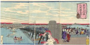 清親「東京五大橋之両国真景」