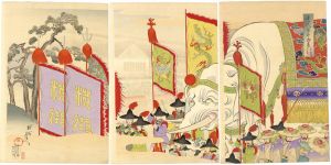 周延「千代田之御表　山王祭礼上覧」