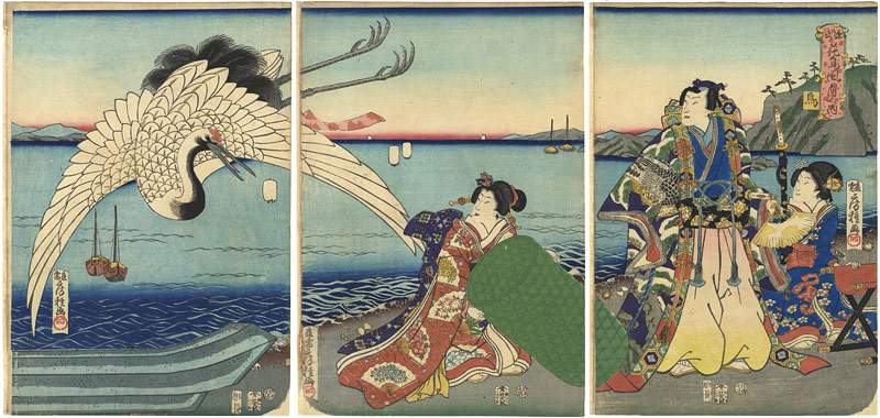 房種「源氏　花鳥風月之内　鳥」