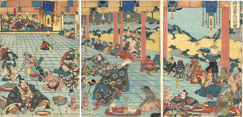 芳艶「丹波国大江山之図」
