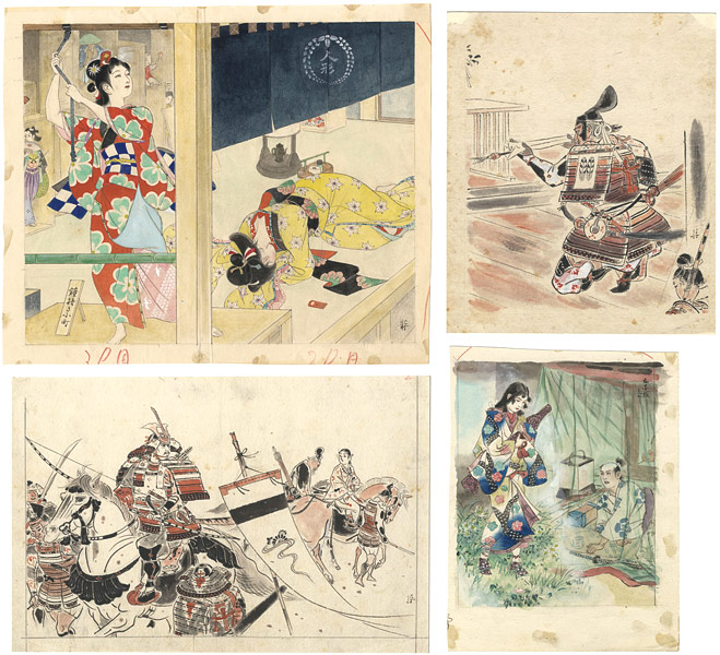 Yamaguchi Shokichiro “Original illustrations for the Kodan Club Magazine”
