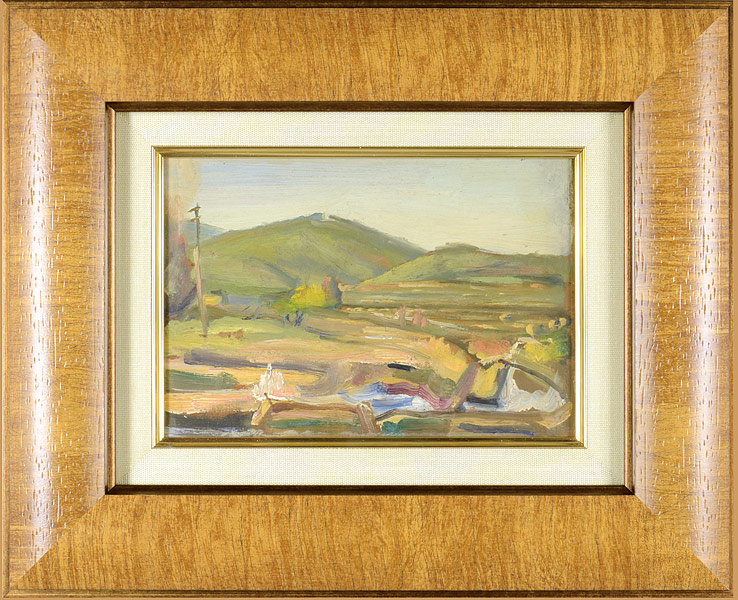 柳瀬正夢「自筆画　風景」