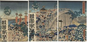 芳富「両国橋祇園祭會之図」