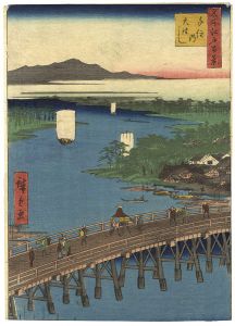 広重初代「名所江戸百景　千住乃大はし」