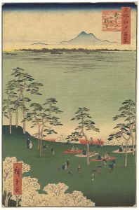 広重初代「名所江戸百景　飛鳥山北の眺望」