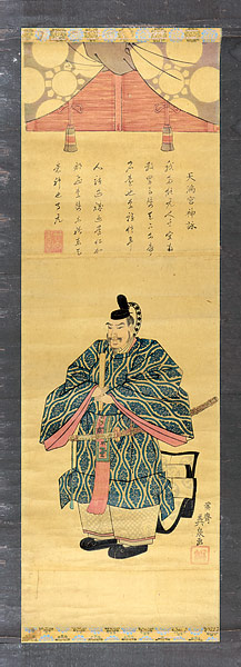 英泉「天満宮神詠」