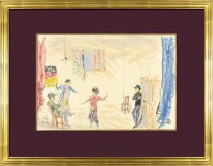木村荘八「自筆画稿　石川淳作”白頭吟”戯曲表紙」