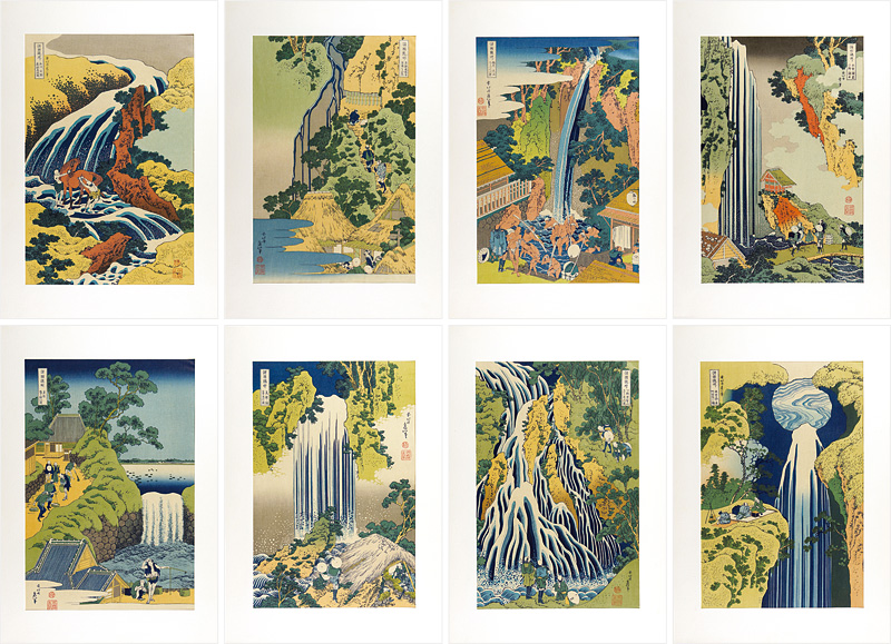Hokusai “TOUR OF WATERFALLS IN VARIOUS PROVINCES 【Reproduction】”