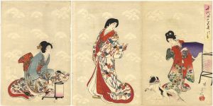 周延「千代田之大奥　式日局の退出」