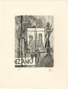 益田義信「パリ風景」