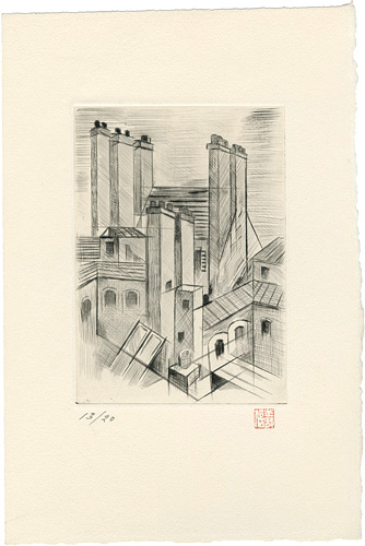 益田義信「パリ風景」