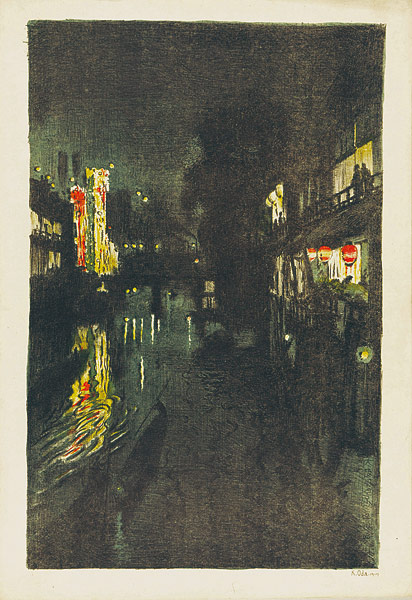 Oda Kazuma “Sight in Osaka / Night View of Dotonbori River ”