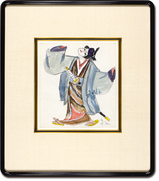 森義利「自筆画　舞い」