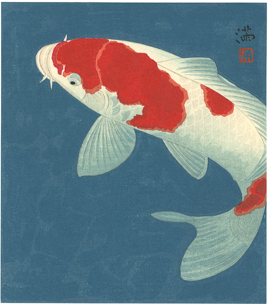 松浦満「紅白鯉」