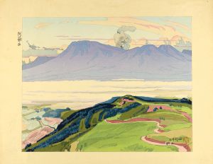 石川寅治「阿蘇山」