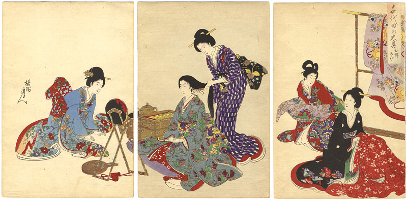 Chikanobu “Chiyoda Inner Palace / Hairstyling”