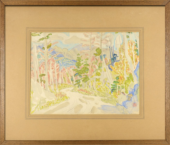 安井曾太郎「風景」