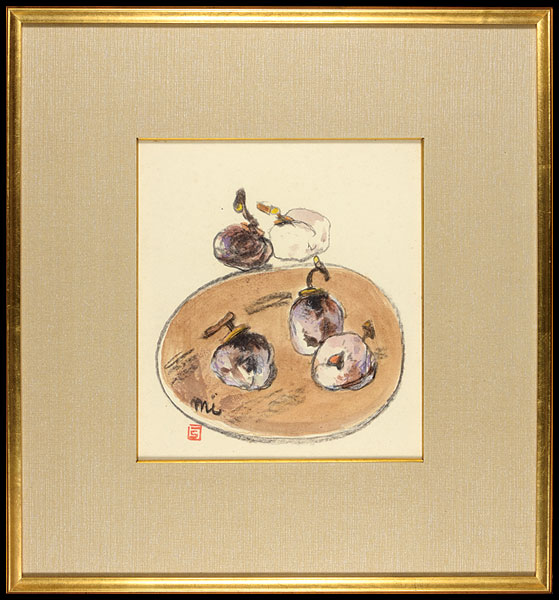 Mimino Usaburo “Drawing : Dried Persimmons ”