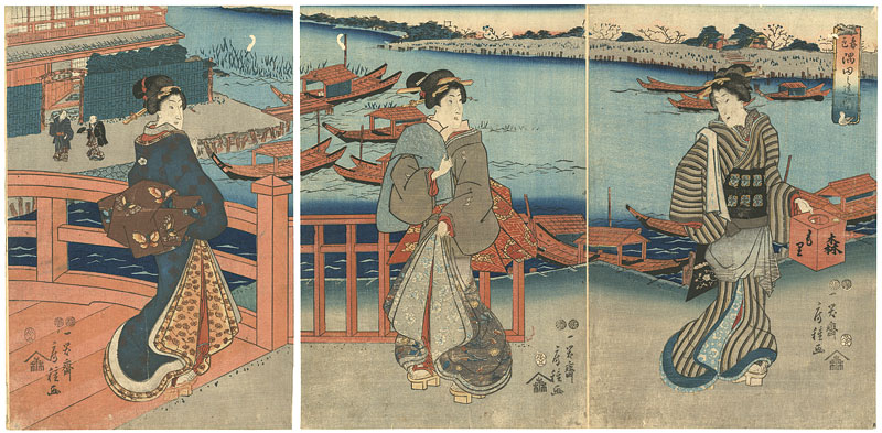 房種「春色隅田之遠望」