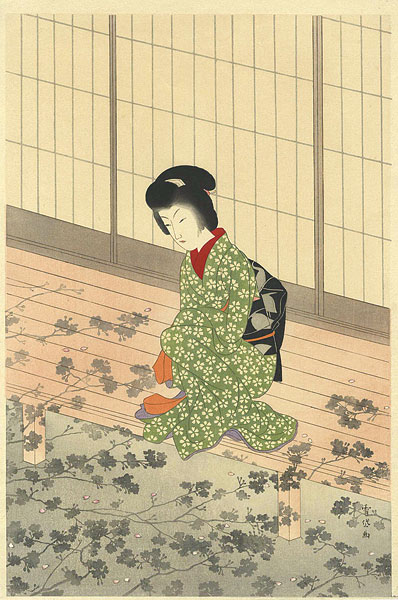 小村雪岱「灯影（櫻蔭）」