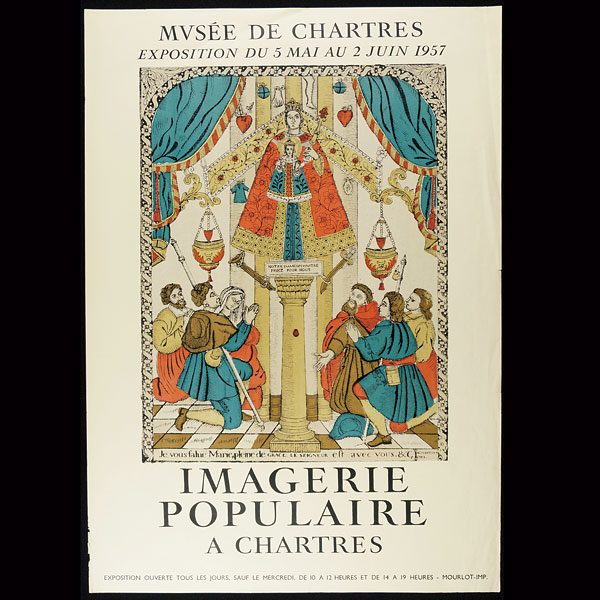 「IMAGERIE POPULAIRE A CHARTRES 展覧会ポスター」