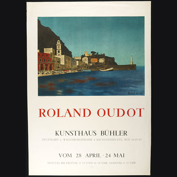 「ROLAND OUDOT 展覧会ポスター」