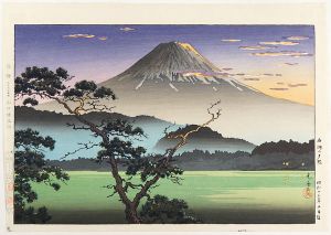 土屋光逸「西湖の夕照」